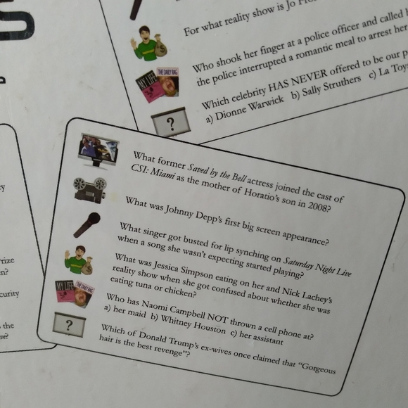 GUILTY PLEASURES POP CULTURE TRIVIA BOARD GAME - TV MOVIES MUSIC BOOKS TABLOIDS - Picture 13 of 16